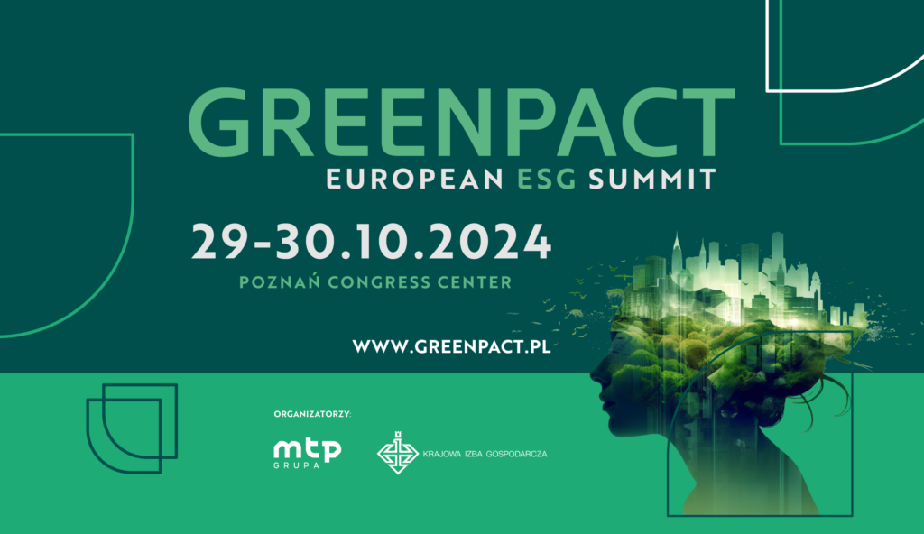 Baner Promocyjny konferencji Environmental Social Governance Poznań Summit